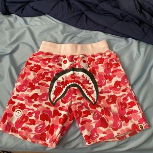 Pink Bape Shark Shorts